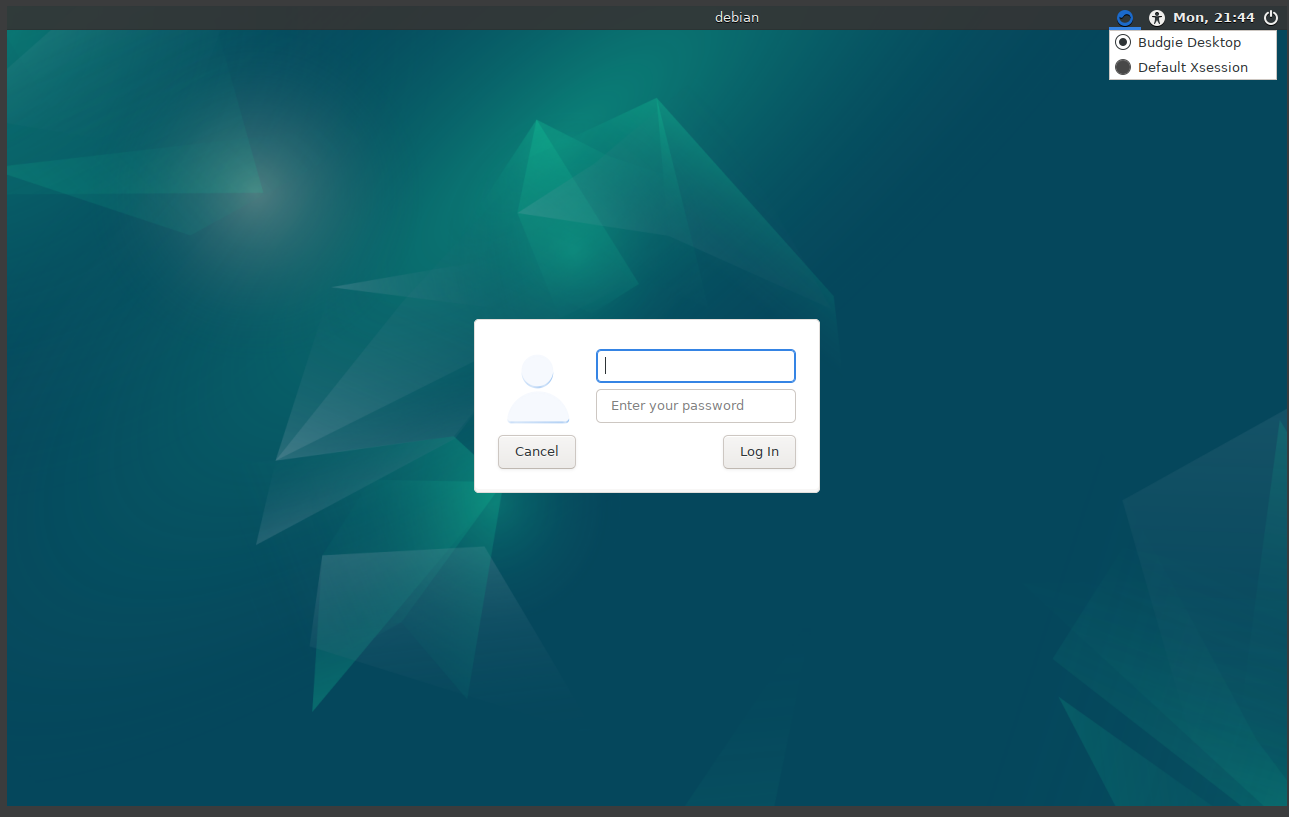 Running 'Budgie desktop'